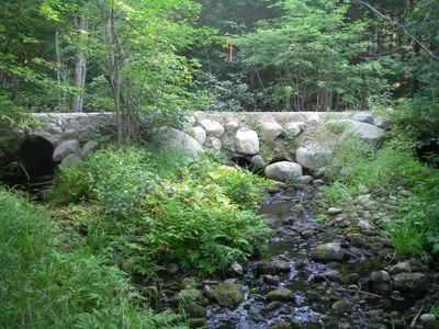 Crossing to be replaced on Carloe Brook, Maine Photo of the crossing to be replaced on Carloe Brook in Maine.