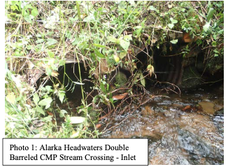 Alarka Headwaters Double Barreled Culvert Alarka Headwaters Double Barreled Culvert