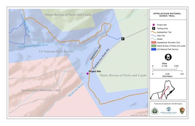 Henderson Brook project map Henderson Brook culvert removal project map, Maine