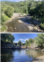 CB dam above and below CB dam above and below